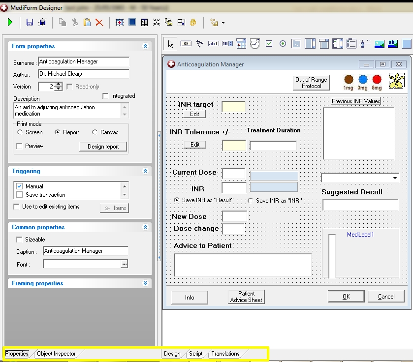 Mediform designer